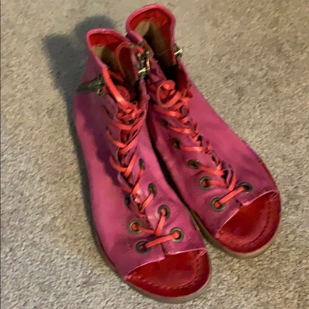 Bright Pink A.S. 98 Booties